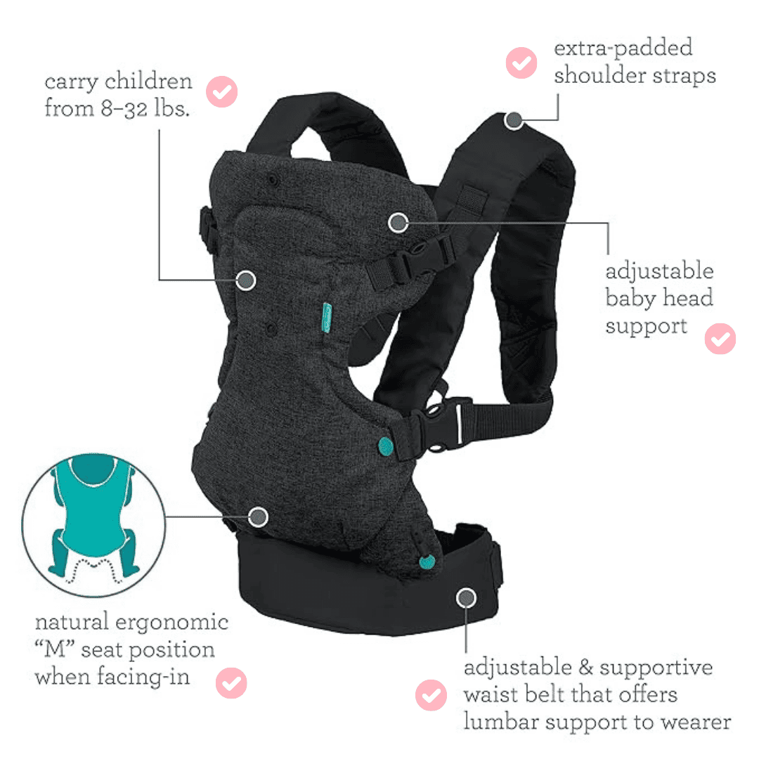 SnuggleStrap™ | Newborn & Toddler 4-in-1 Carrier