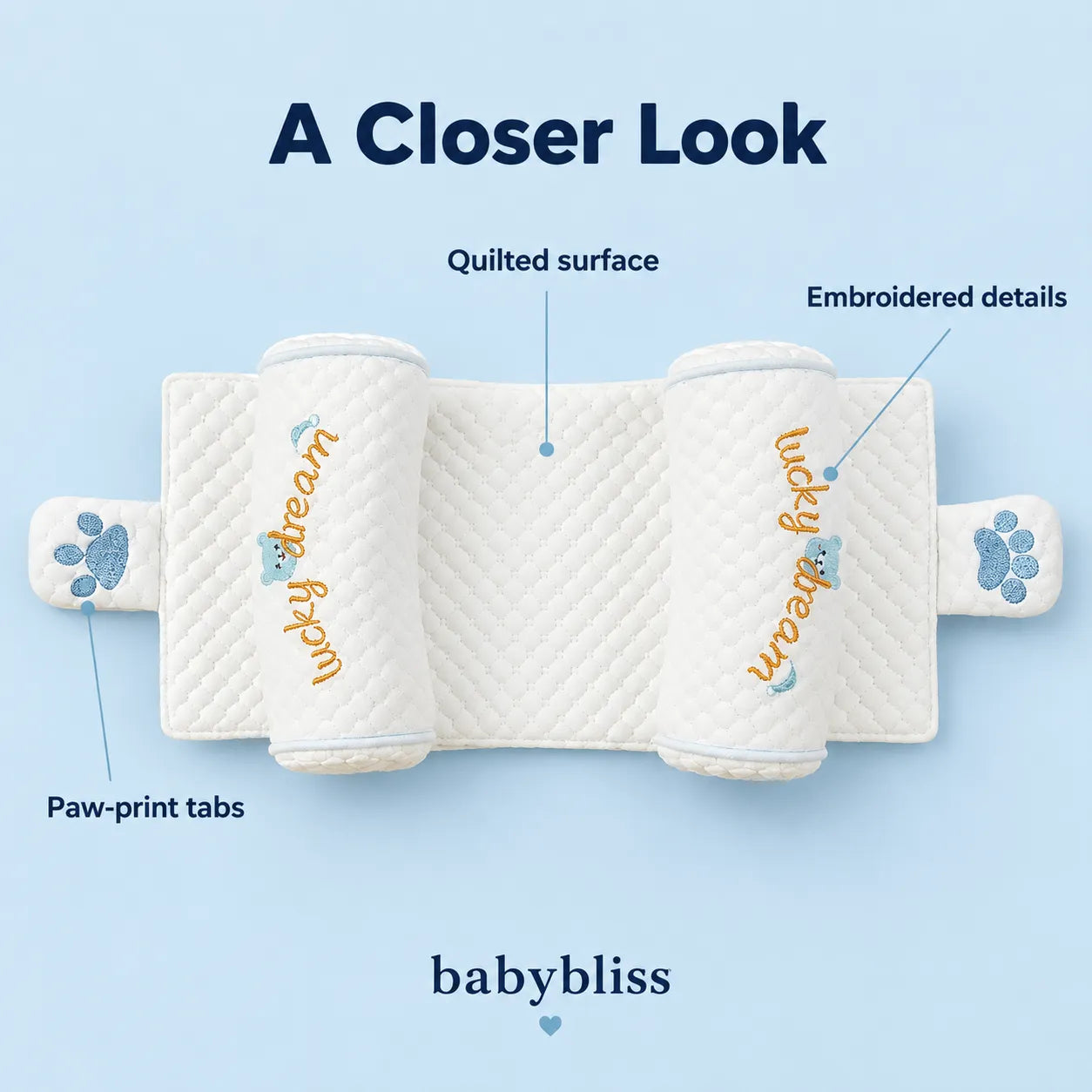 CuddleNest – Newborn Support Pillow
